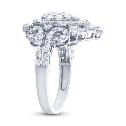 18k White Gold Diamond Lady's Ring - 2.16ct
