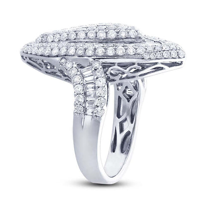 18k White Gold Diamond Lady's Ring - 2.31ct