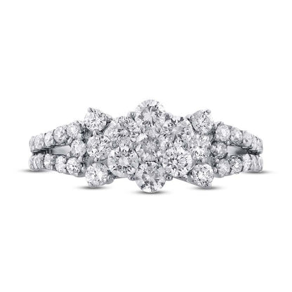 18k White Gold Diamond Ring - 1.13ct