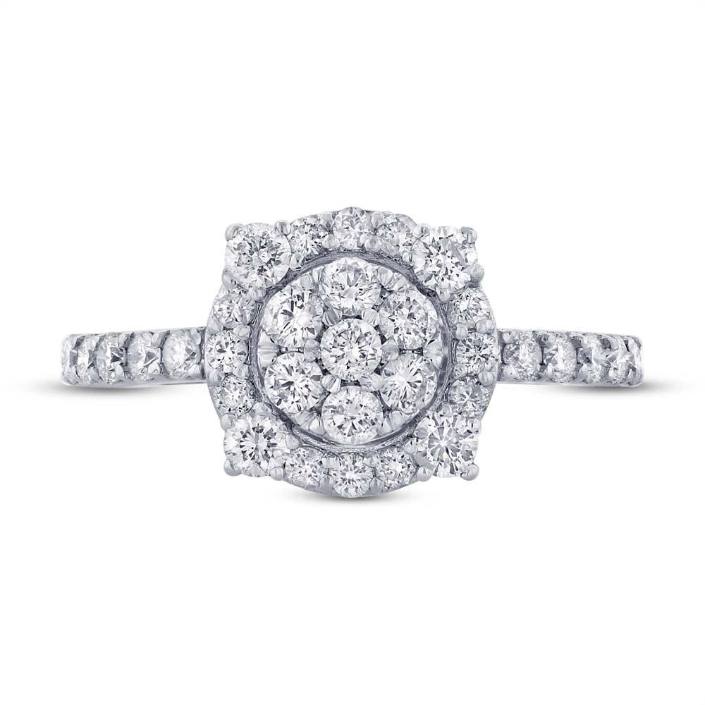 18k White Gold Diamond Lady's Ring - 0.91ct