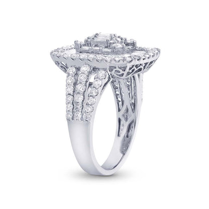 18k White Gold Diamond Lady's Ring - 2.13ct