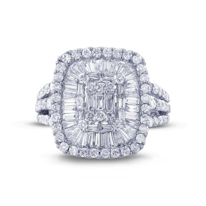 18k White Gold Diamond Lady's Ring - 2.13ct