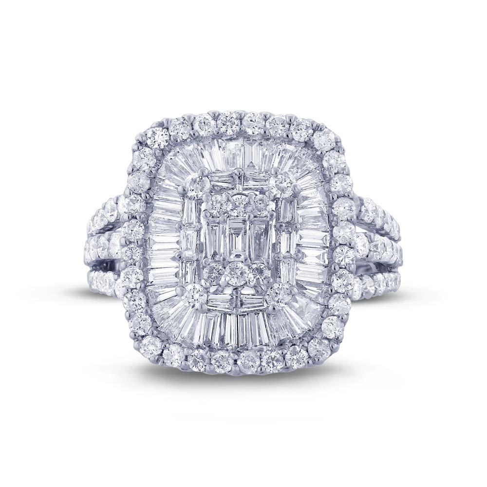 18k White Gold Diamond Lady's Ring - 2.13ct