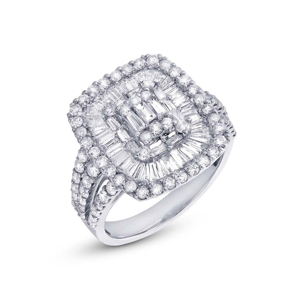 18k White Gold Diamond Lady's Ring - 2.13ct