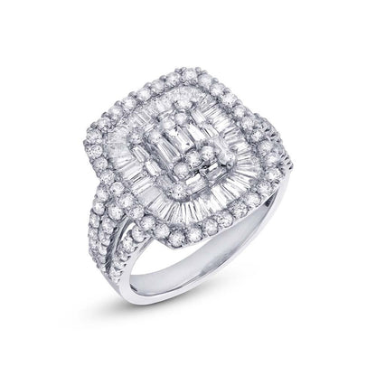 18k White Gold Diamond Lady's Ring - 2.13ct