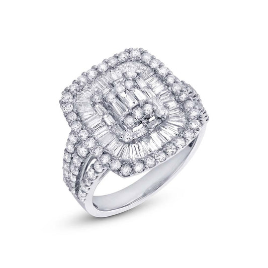 18k White Gold Diamond Lady's Ring - 2.13ct