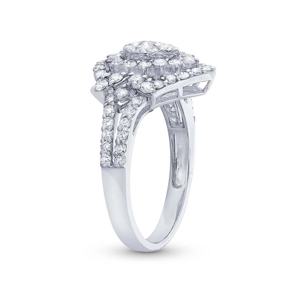 18k White Gold Diamond Lady's Ring - 1.30ct