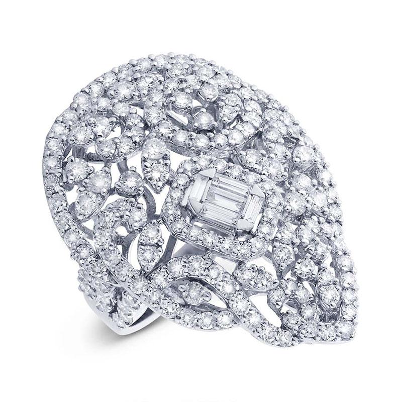 18k White Gold Diamond Lady's Ring - 5.03ct