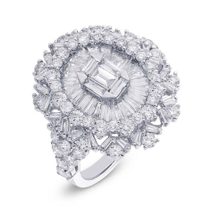 18k White Gold Diamond Lady's Ring - 2.63ct