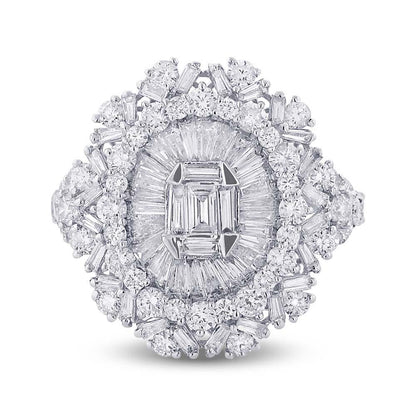 18k White Gold Diamond Lady's Ring - 2.63ct