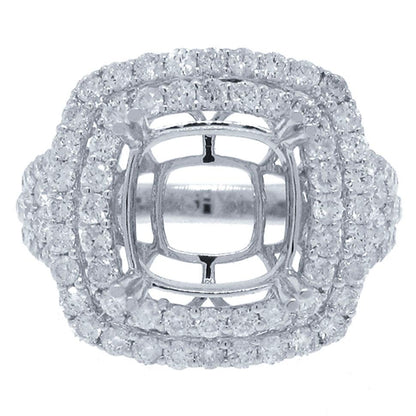 18k White Gold Diamond Semi-mount Ring - 1.56ct