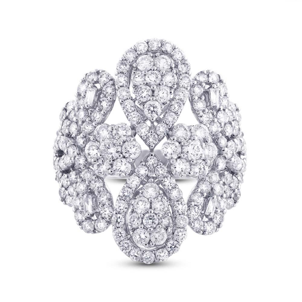 18k White Gold Diamond Lady's Ring - 2.67ct