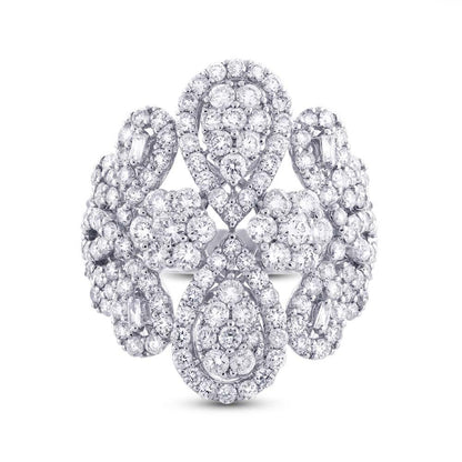 18k White Gold Diamond Lady's Ring - 2.67ct