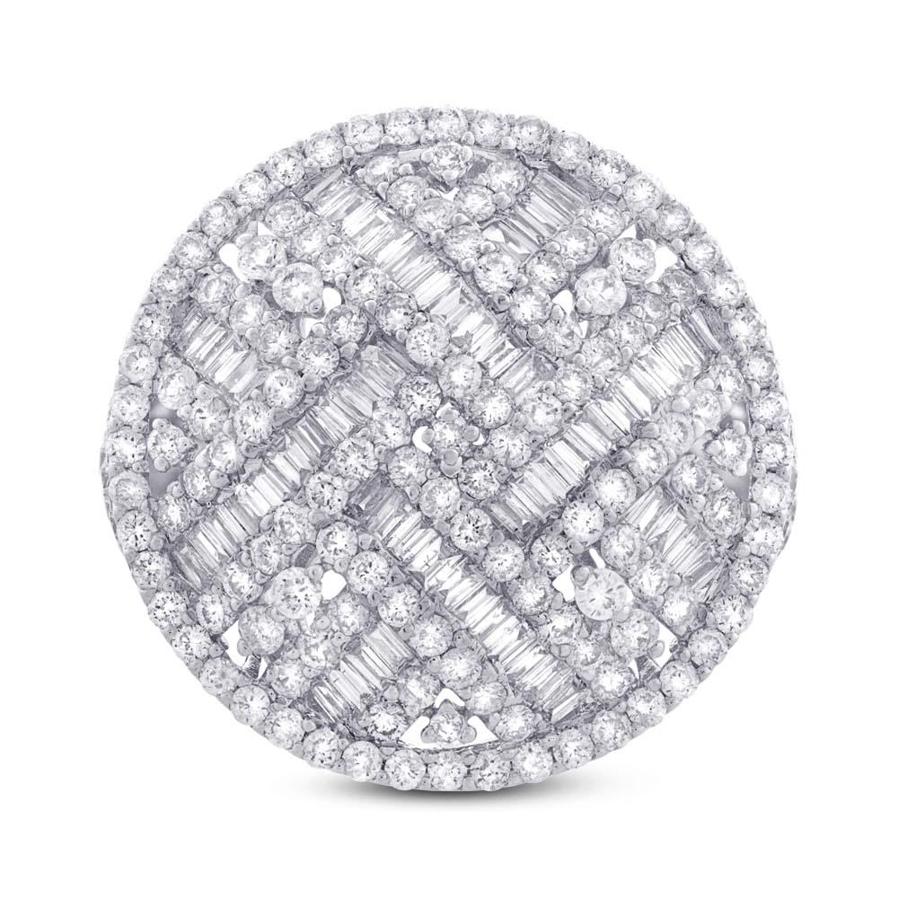 18k White Gold Diamond Lady's Ring - 4.06ct