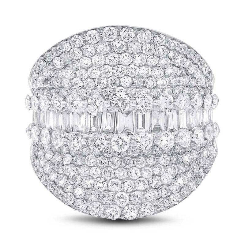 18k White Gold Diamond Lady's Ring - 3.21ct