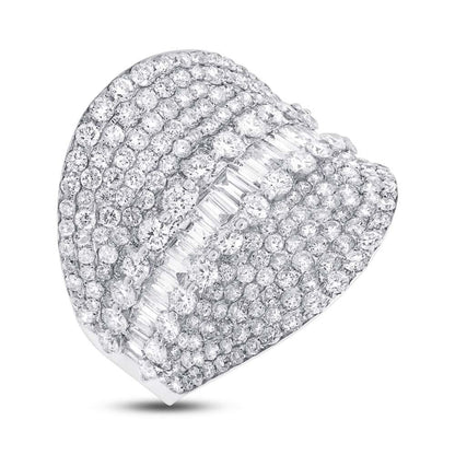 18k White Gold Diamond Lady's Ring - 3.21ct