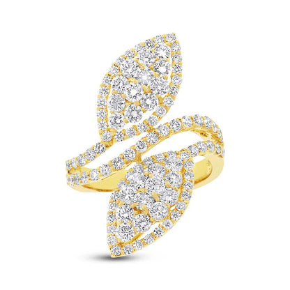 18k Yellow Gold Diamond Lady's Ring - 2.44ct