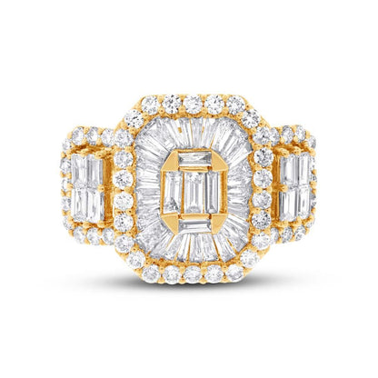 18k Yellow Gold Diamond Lady's Ring - 2.20ct