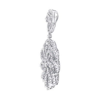 18k White Gold Diamond Pendant - 5.30ct