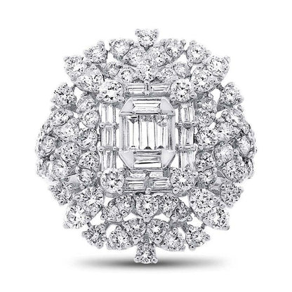 18k White Gold Diamond Lady's Ring - 2.89ct