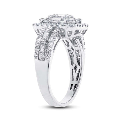 18k White Gold Diamond Lady's Ring - 1.40ct