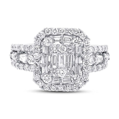 18k White Gold Diamond Lady's Ring - 1.40ct
