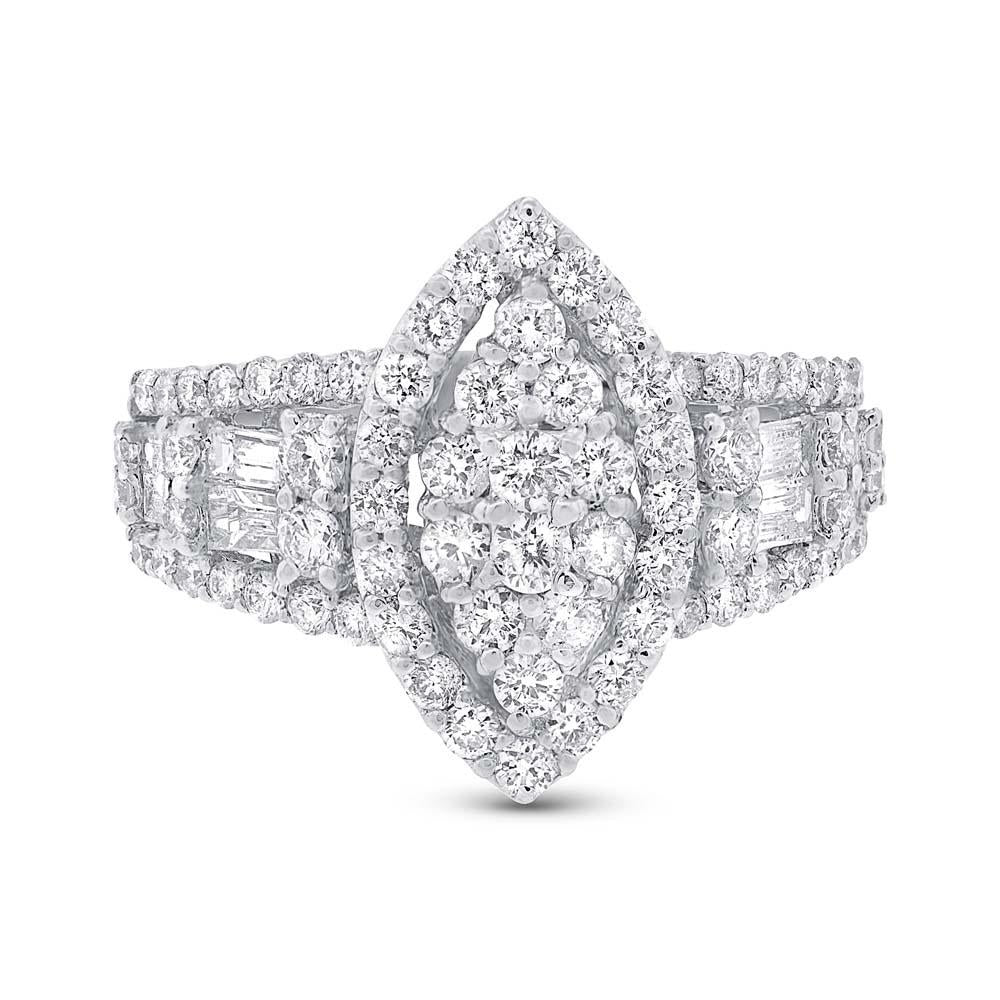 18k White Gold Diamond Lady's Ring - 1.98ct