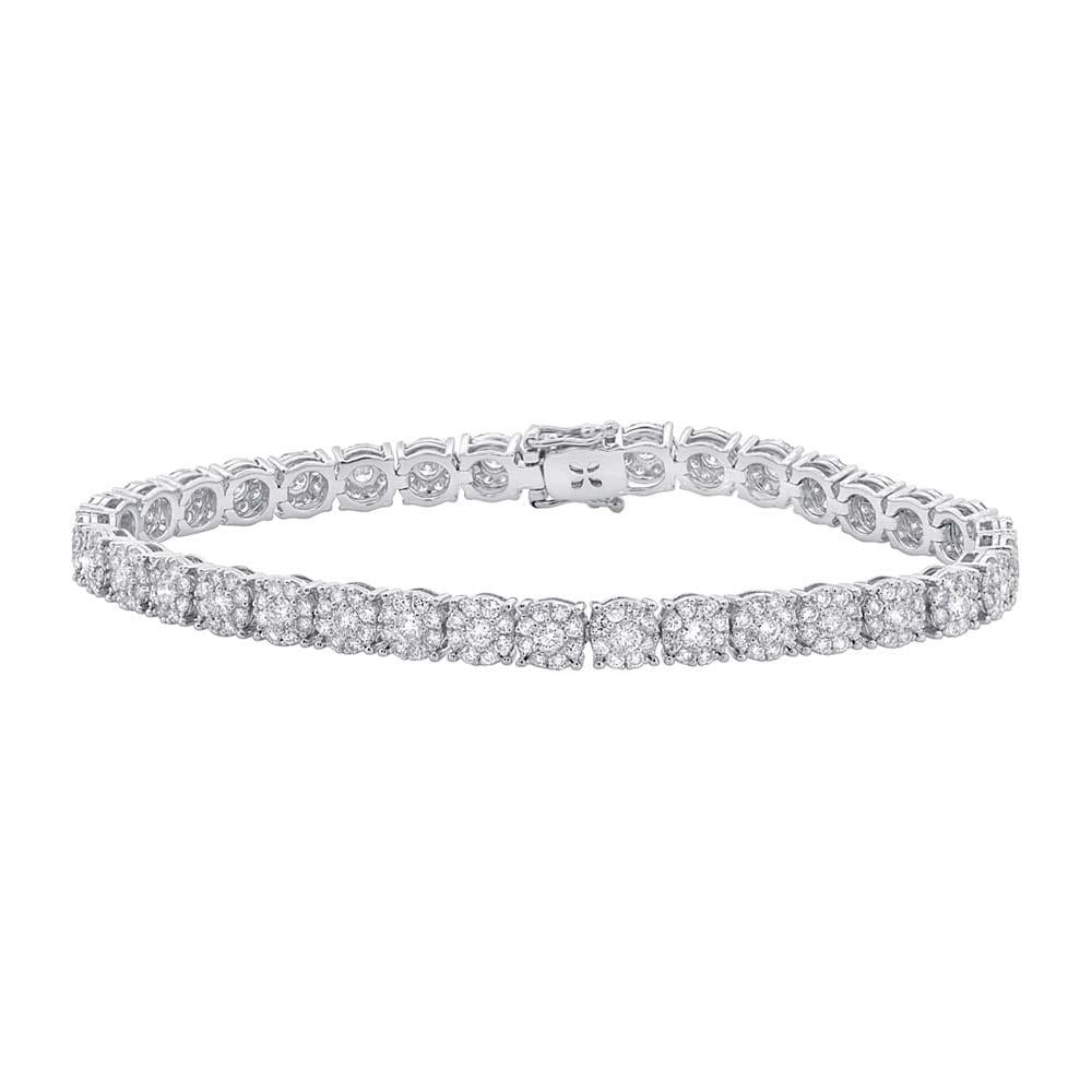 18k White Gold Diamond Lady's Bracelet - 4.43ct