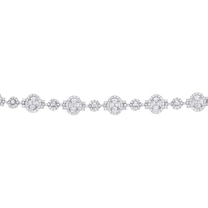 18k White Gold Diamond Lady's Bracelet - 7.16ct