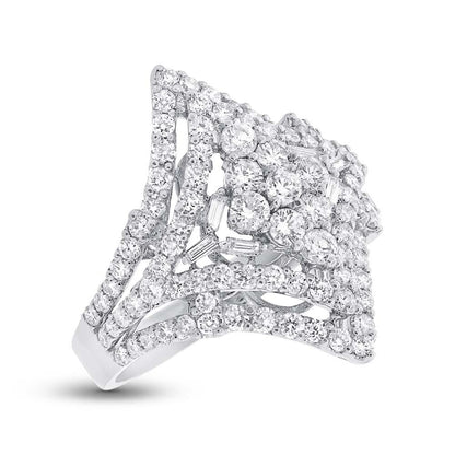 18k White Gold Diamond Lady's Ring - 2.11ct