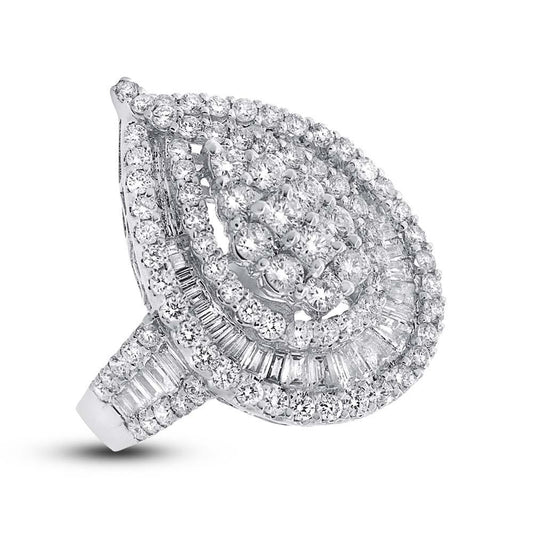 18k White Gold Diamond Lady's Ring - 2.49ct