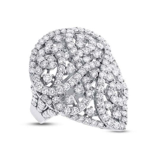 18k White Gold Diamond Lady's Ring - 5.13ct