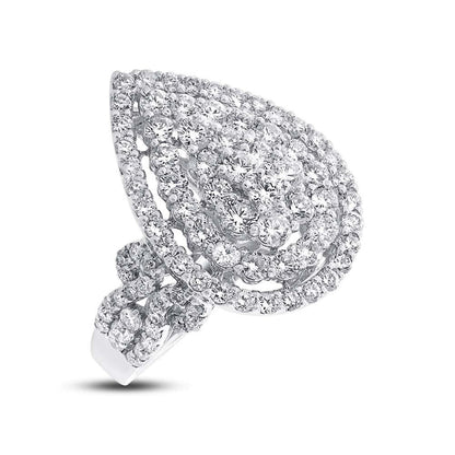 18k White Gold Diamond Lady's Ring - 2.35ct