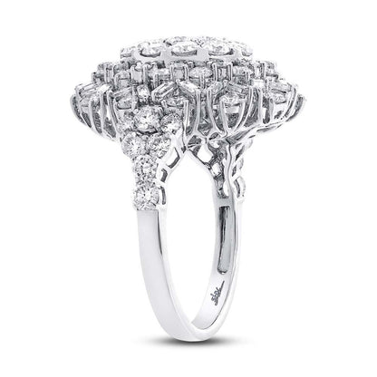 18k White Gold Diamond Lady's Ring - 3.26ct