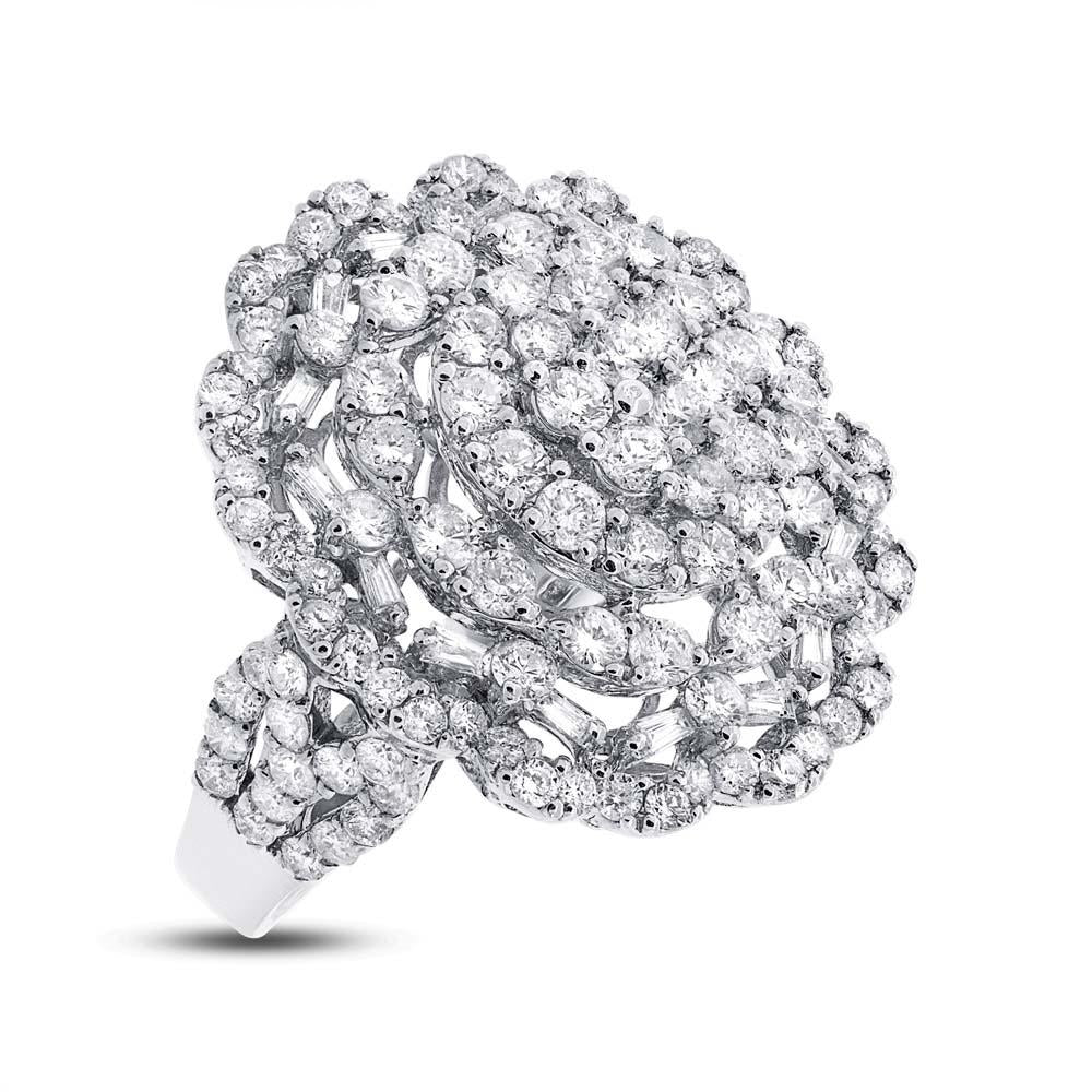 18k White Gold Diamond Lady's Ring - 3.11ct