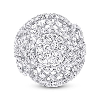 18k White Gold Diamond Lady's Ring - 2.79ct