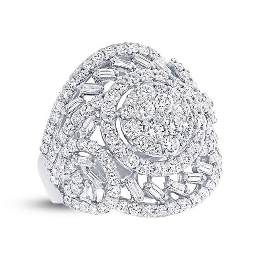 18k White Gold Diamond Lady's Ring - 2.79ct
