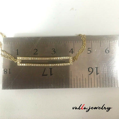 14k Yellow Gold Diamond Bar Bracelet