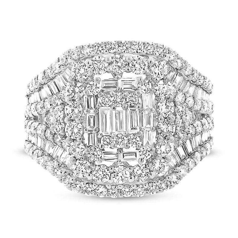 18k White Gold Diamond Lady's Ring - 2.55ct