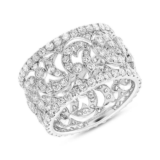 18k White Gold Diamond Lady's Ring - 2.81ct