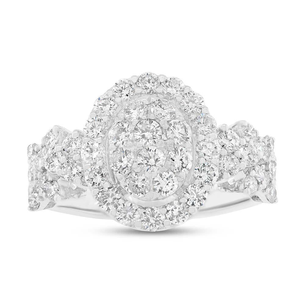 18k White Gold Diamond Lady's Ring - 1.90ct