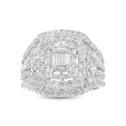 18k White Gold Diamond Lady's Ring - 2.34ct