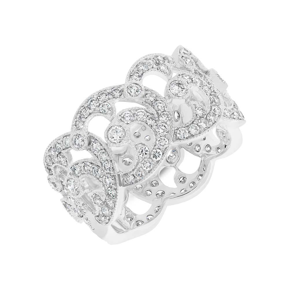 18k White Gold Diamond Lady's Ring - 1.88ct