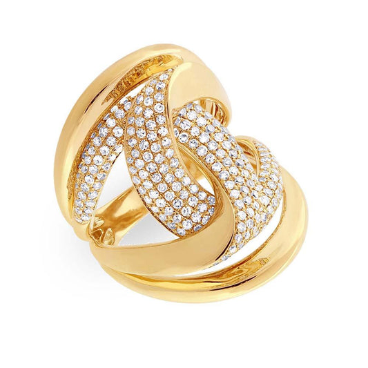 14k Yellow Gold Diamond Lady's Ring - 1.15ct