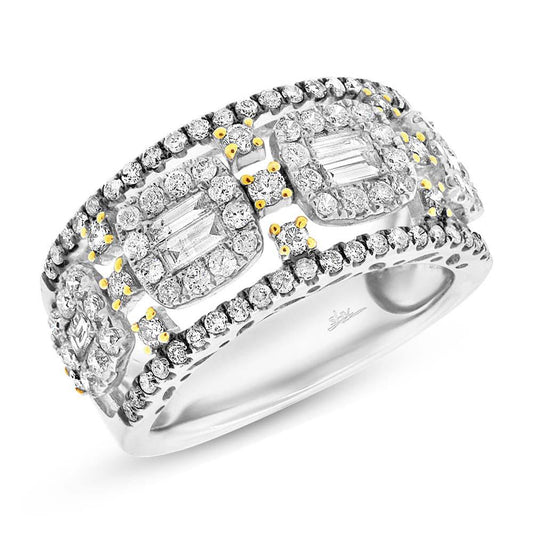 18k White Gold Diamond Lady's Ring - 1.52ct