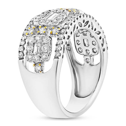 18k White Gold Diamond Lady's Ring - 1.52ct
