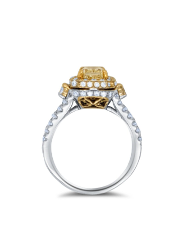 14K Yellow Diamond Engagement Ring
