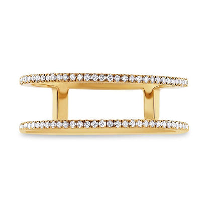 14k Yellow Gold Diamond Lady's Ring Size 6.5 - 0.17ct