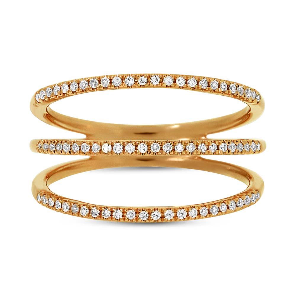 14k Yellow Gold Diamond Lady's Ring Size 6 - 0.20ct