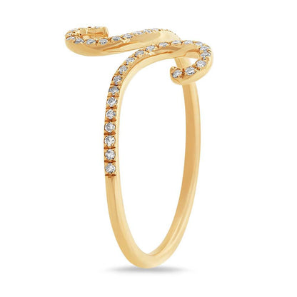 14k Yellow Gold Diamond Lady's Ring - 0.13ct